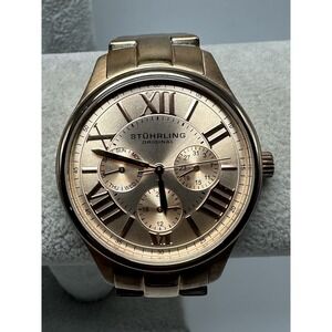 Stuhrling Rose Gold Original Ladies Watch New Battery 38MM 7" S77
